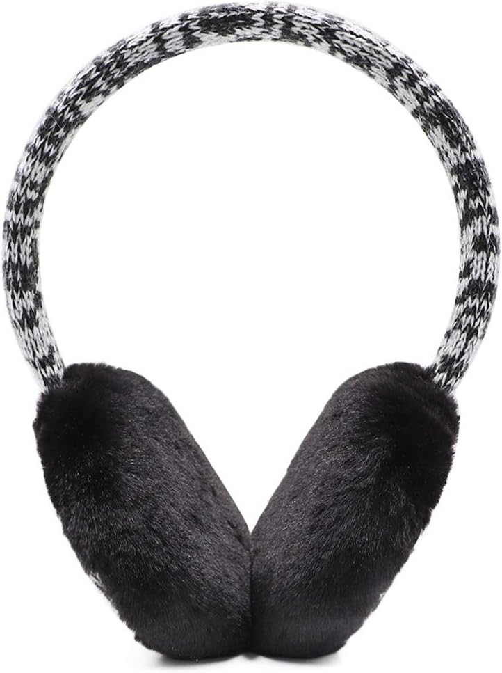 Ztl Kids Knit Earmuffs Winter Outdoor Plush Ear Warmers for Boys Girls 4-16 Years - Image 1